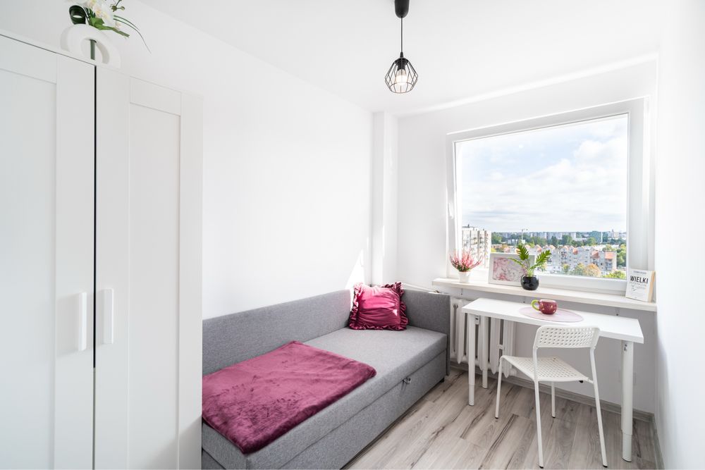 Pokój w mieszkaniu po remoncie | Duża kuchnia | Dwie łazienki | Tanio