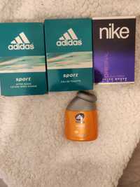 Conjunto aftershave e EDT Adidas e Nike novos