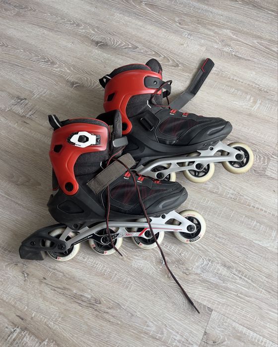 Rolki męskie Oxelo roller fit 5 man techno red 45