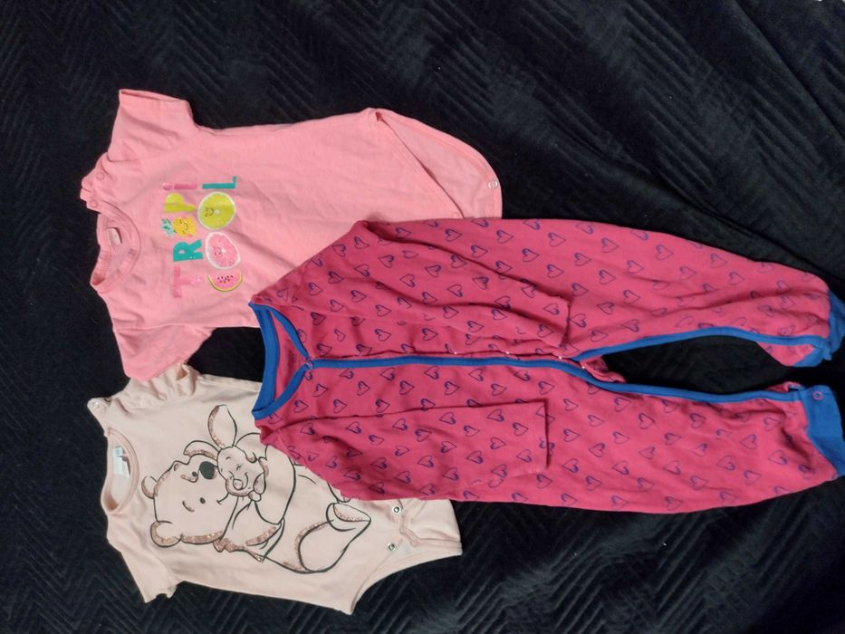 Paka mega kurtki, ocieplane legginsy rozmiar 86