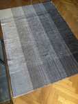 Zara home dywan chodnik bawełna 140x200 biało czarny geometryczny