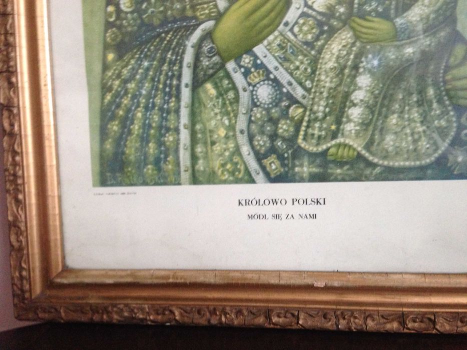 Obraz, Matka Boska Częstochowska, duży z lat 50-tych XX w.