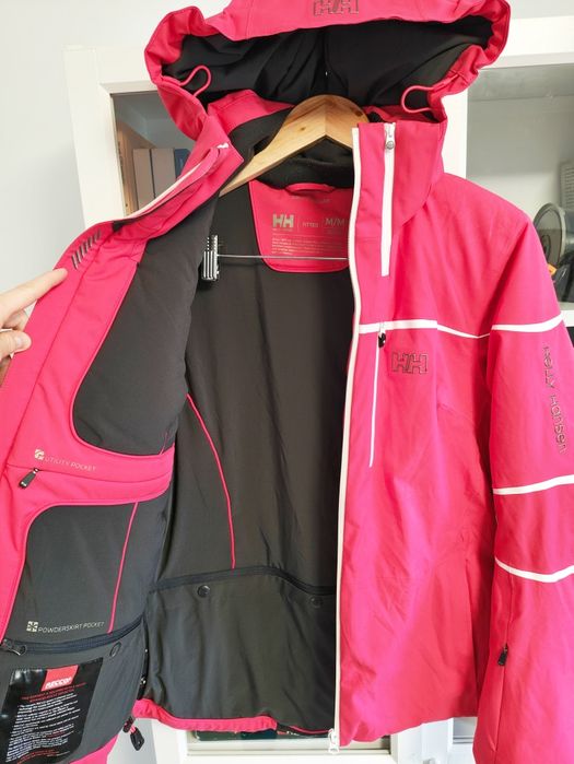 Damski zestaw na narty kurtka Helly Hansen oraz spodnie Salomon