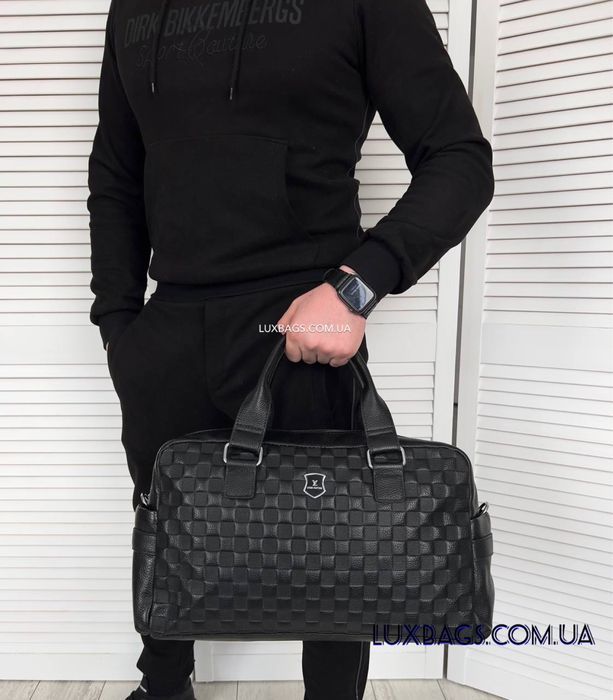 Мужская дорожная спортивная кожаная сумка Louis Vuitton