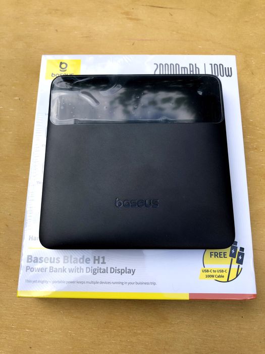 Павербанк Baseus Blade H1 100W 20000 mAh Для ноутбука, телефону. Новий
