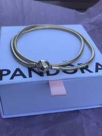 Naszyjnik Pandora 585 zloty 14k łancuszek piękny
