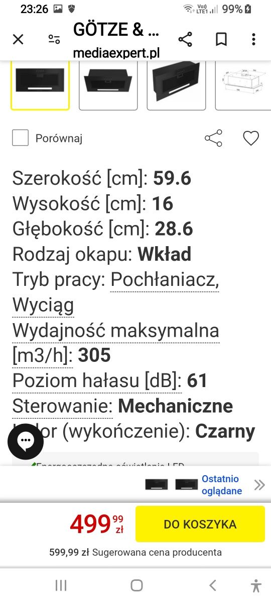 Okap kuchenny Gotze & Jensen