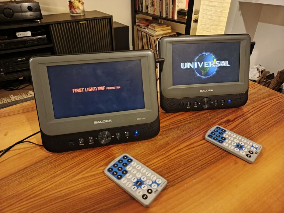 Salora DVP7748DUO przenośny-samochodowy odtwarzacz Wideo & Audio