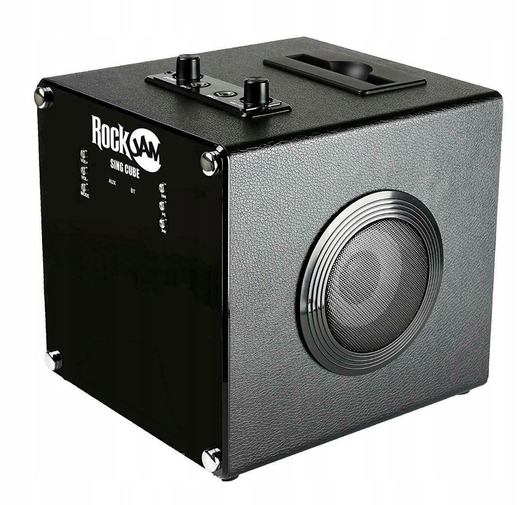 Zestaw Karaoke RockJam SingCube 5 – Bluetooth, AUX, Mikrofony, Światła