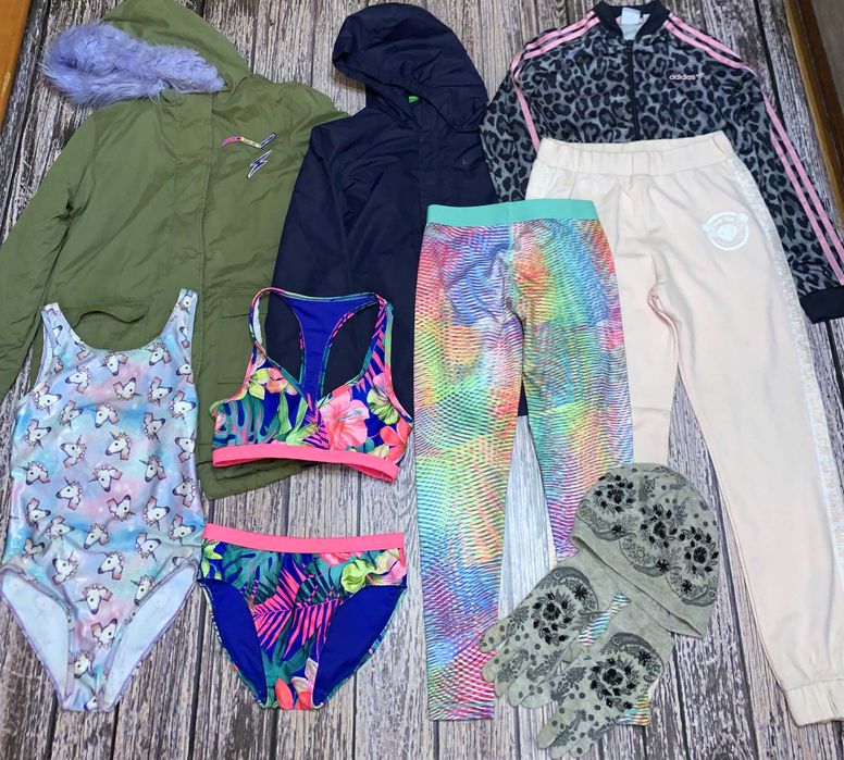 Пакет фирменных вещей для девочки 11-12 лет, 146-152 см(9 шт.)