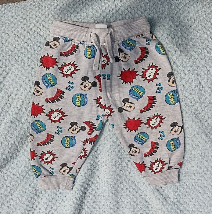 Spodnie niemowlęce dla chłopca Disney myszka Mickey 80