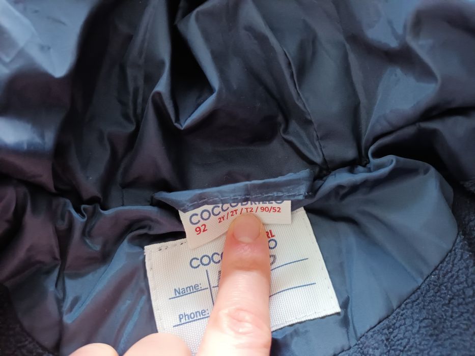 Kurtka zimowa chłopięca Coccodrillo r. 92