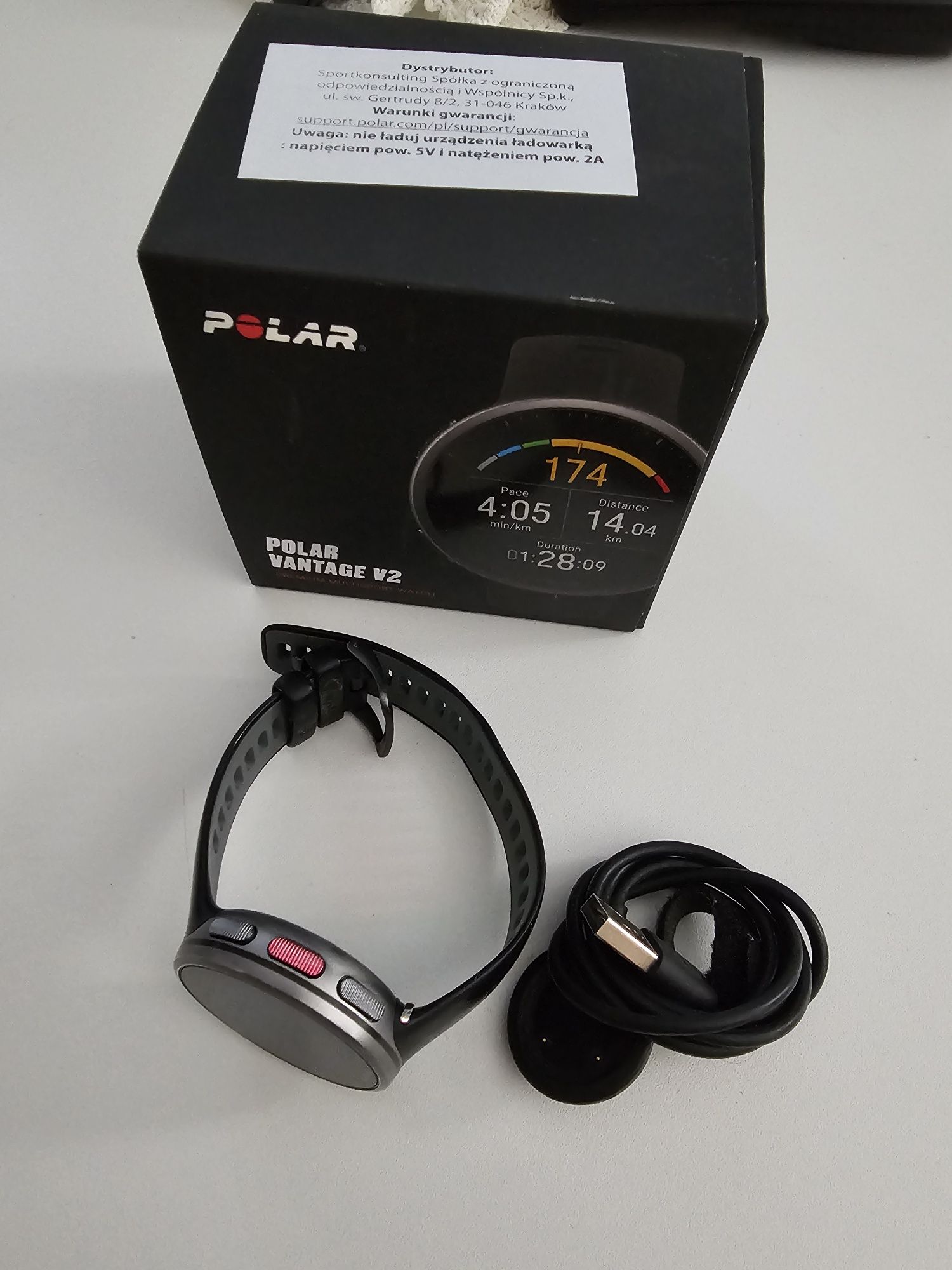Zegarek POLAR Vantage V2 czarny.