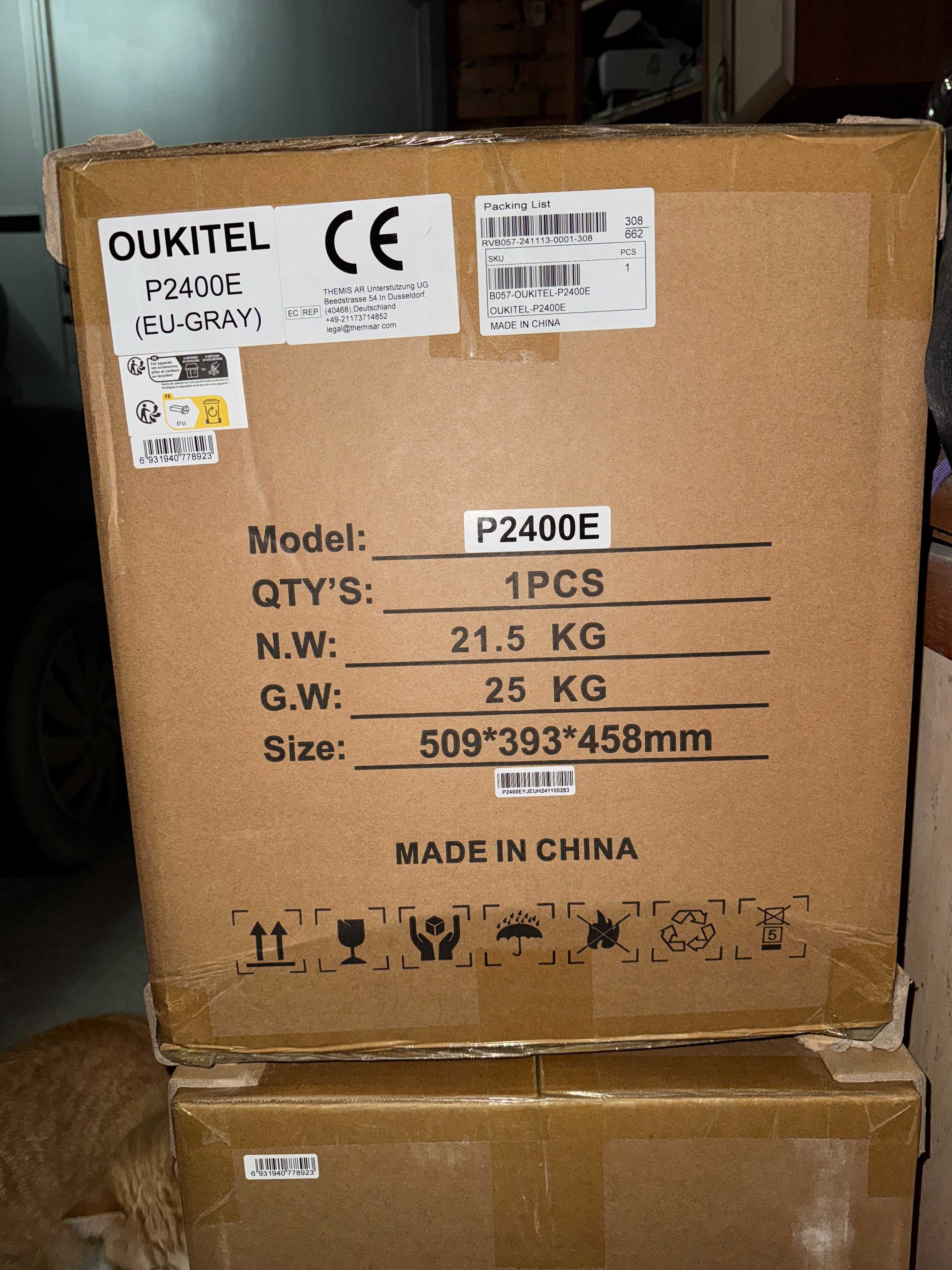 Зарядна станція Oukitel P2001E Plus / 2400 Вт / 2048 Вт⋅год / LiFePO4