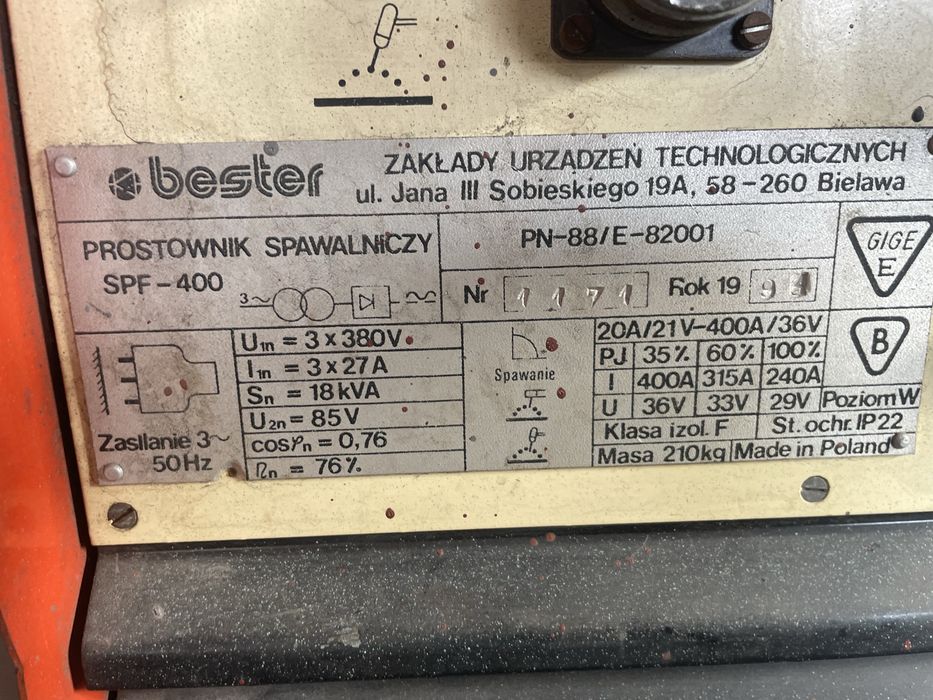 Spawarka Bester SPF 400