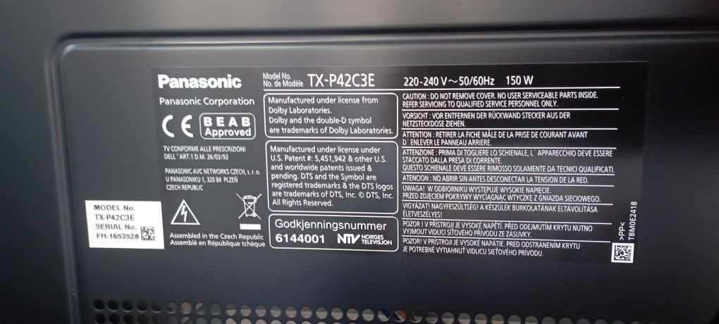 Telewizor Panasonic 42 cale z dekoderem