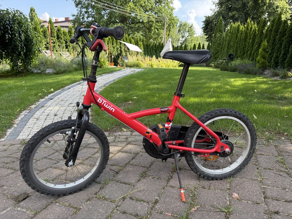 Rower dziecięcy btwin 16 czerwony