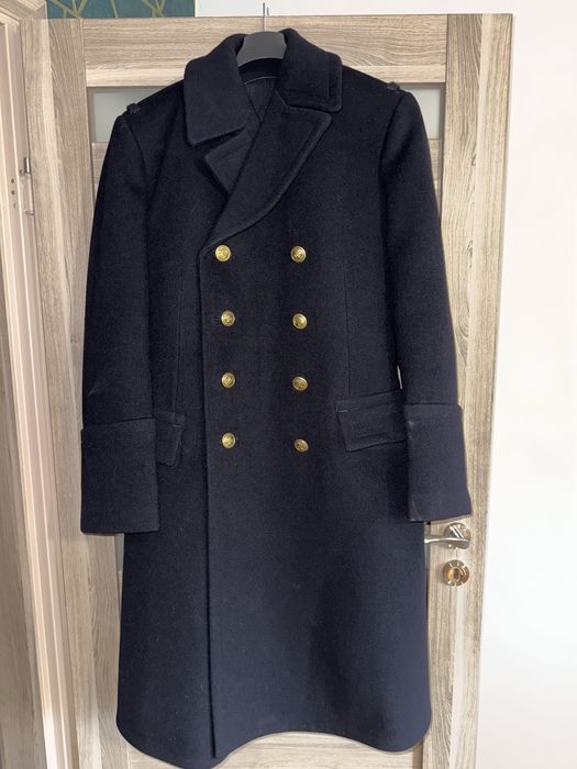 Płaszcz wełniany męski Marynarka Wojenna