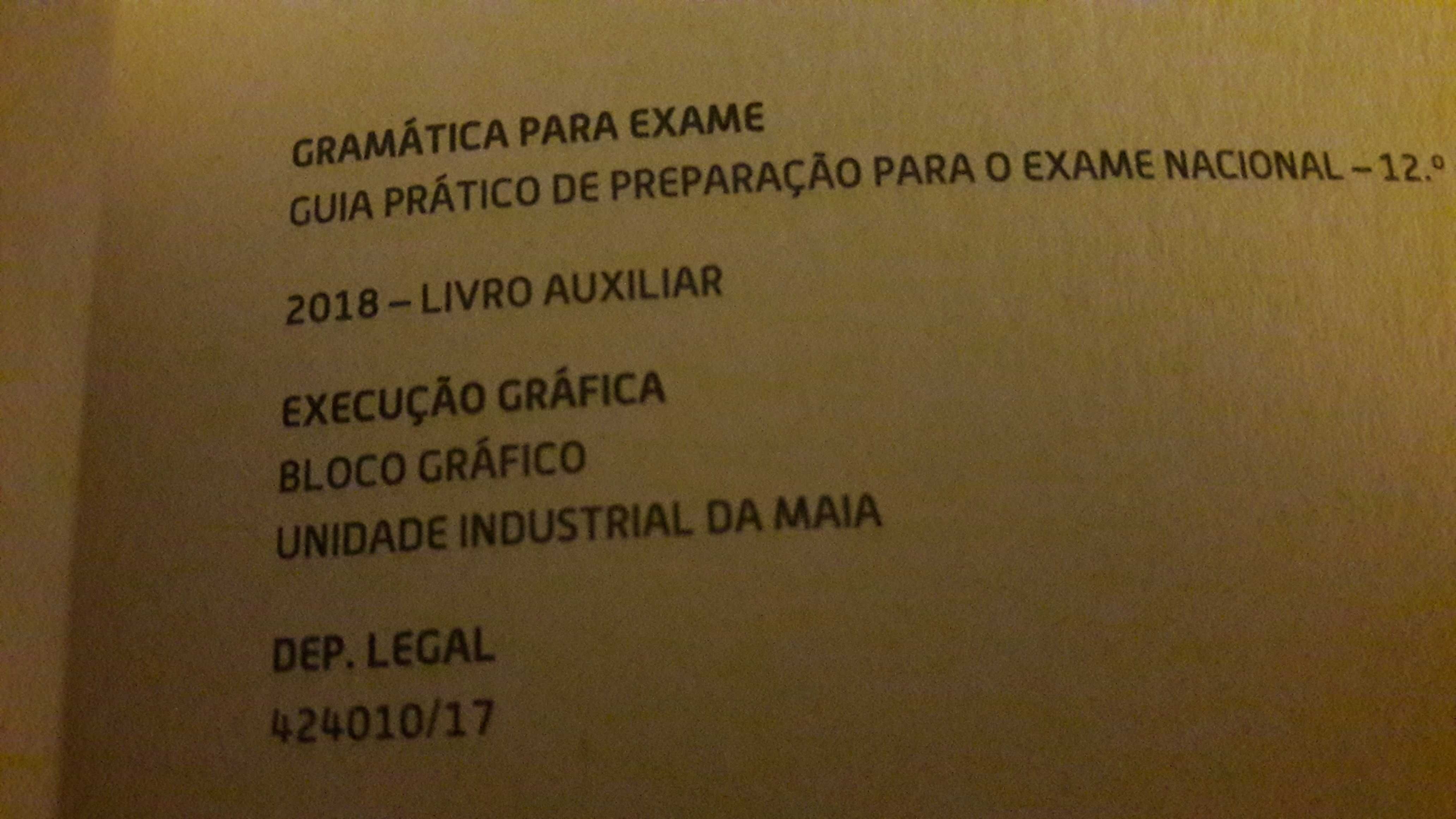 livro exame 12 ano gramática