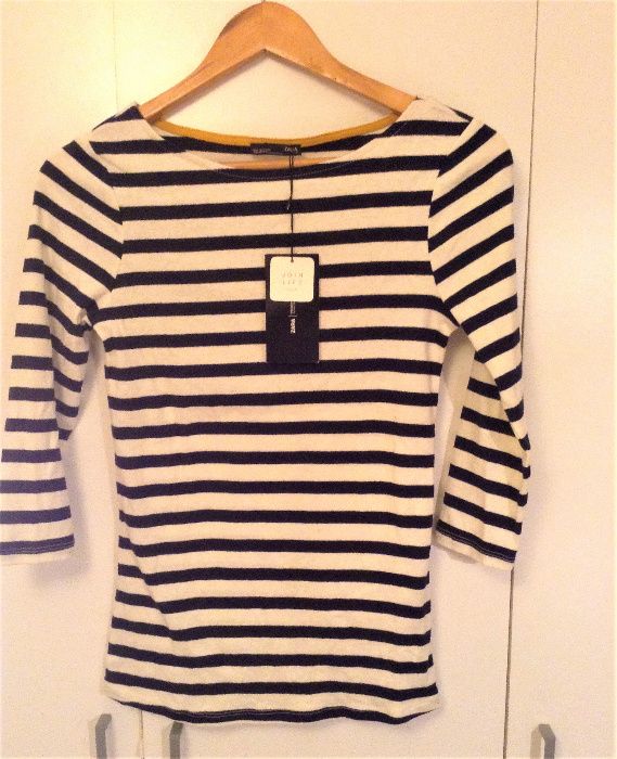 Camisola básica riscas azul ZARA nova