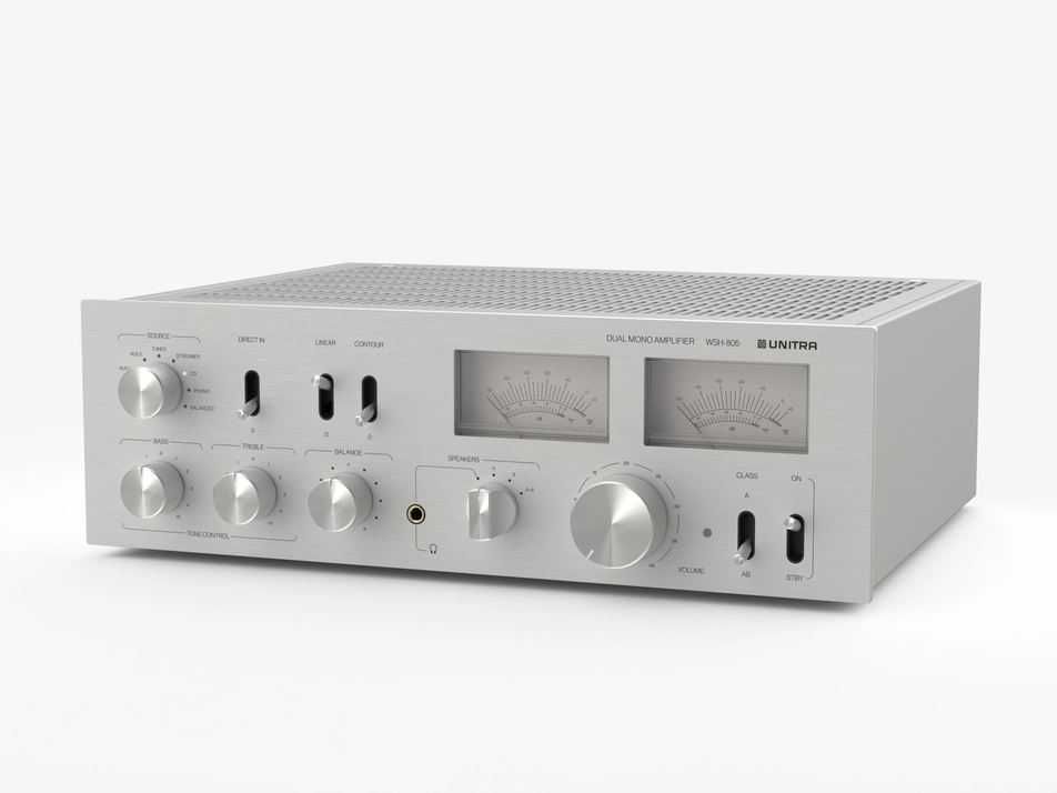Unitra WSH-805 Wzmacniacz zintegrowany stereo o konstrukcji dual-mono