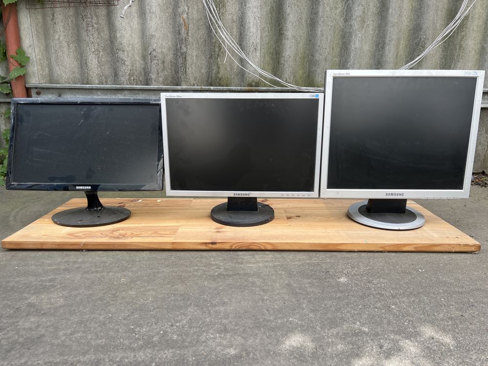 Мониторы офисные б/к на запчасти Samsung. LG. DELL 19 дюймов