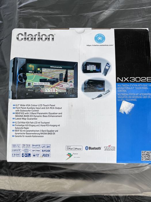 Clarion NX302E 2-din z nawigacją-nowe