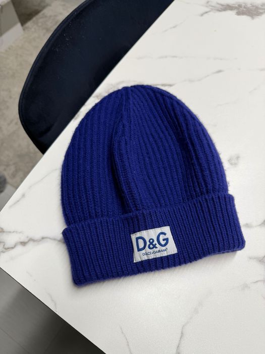 Шапка темно синя D&G