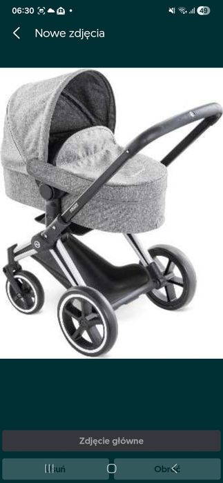 Cybex wózek dla lalek, 36-42 cm, wózek 3 w 1