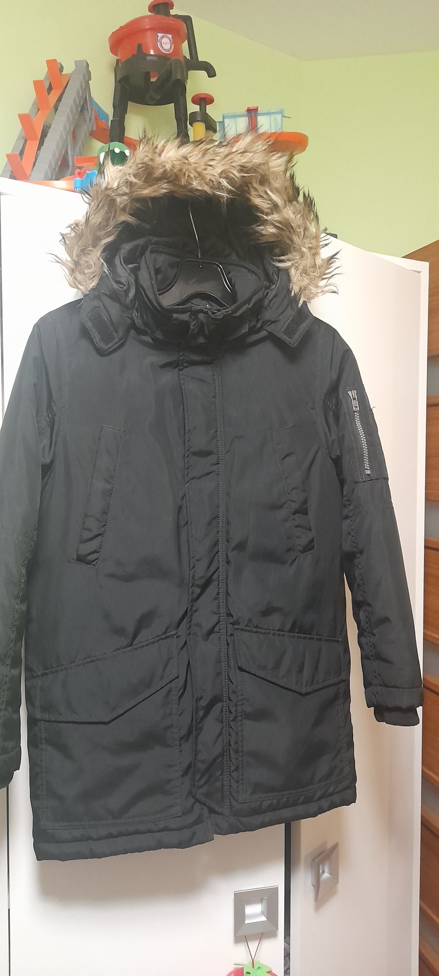 Parka Kurtka plaszczyk  H&M 140 Polecam