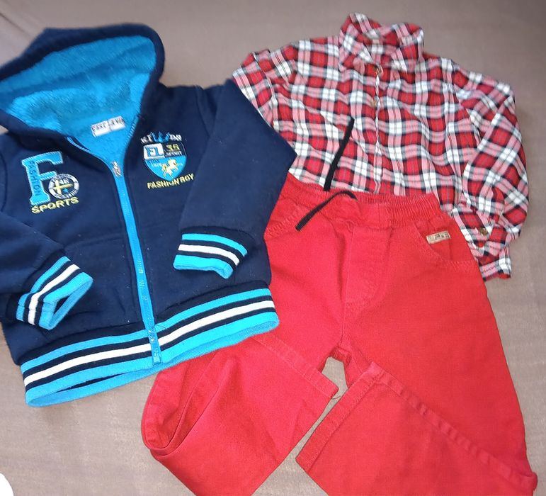 Zestaw dla chłopca r.98-104- kurtka zimowa z 5.10.15, spodnie zimowe i