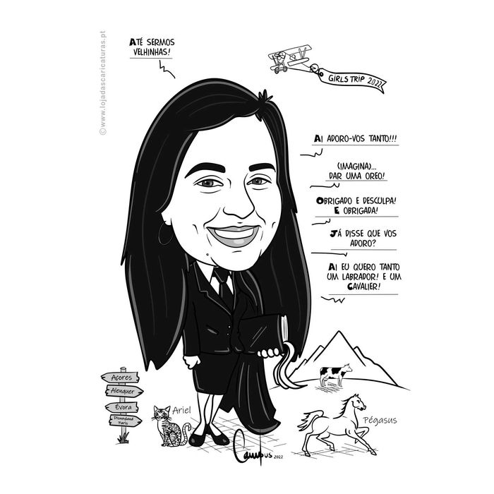 Caricatura de finalista