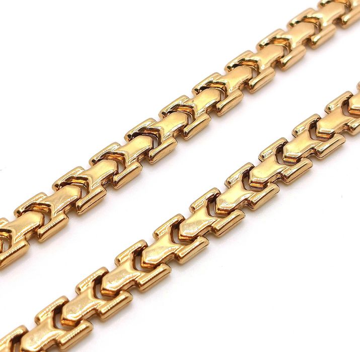 Złoty łańcuszek naszyjnik YES Pr.333 W:13,95gr Dł:50cm Szer:5mm