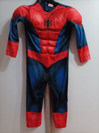 Kostium strój Spiderman z mięśniami Marvel 4-5Lat