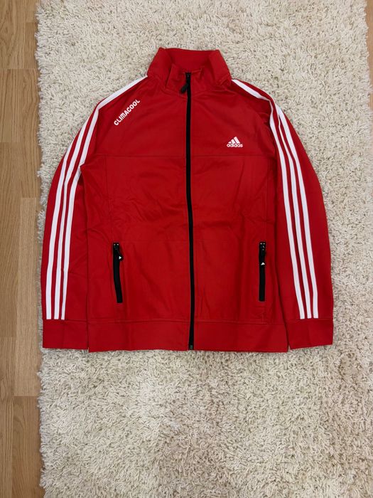 Adidas track jacket Climacool red (L/M size)