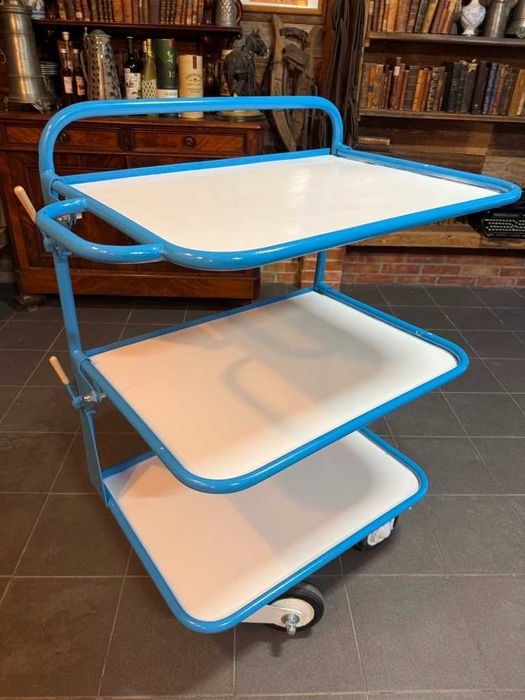 Regał fabryczny, wózek warsztat, antyk