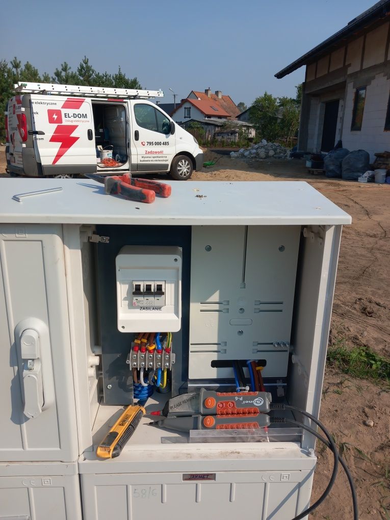 Elektryk, towar-30%, usługi elektryczne, instalacje, Pomiary