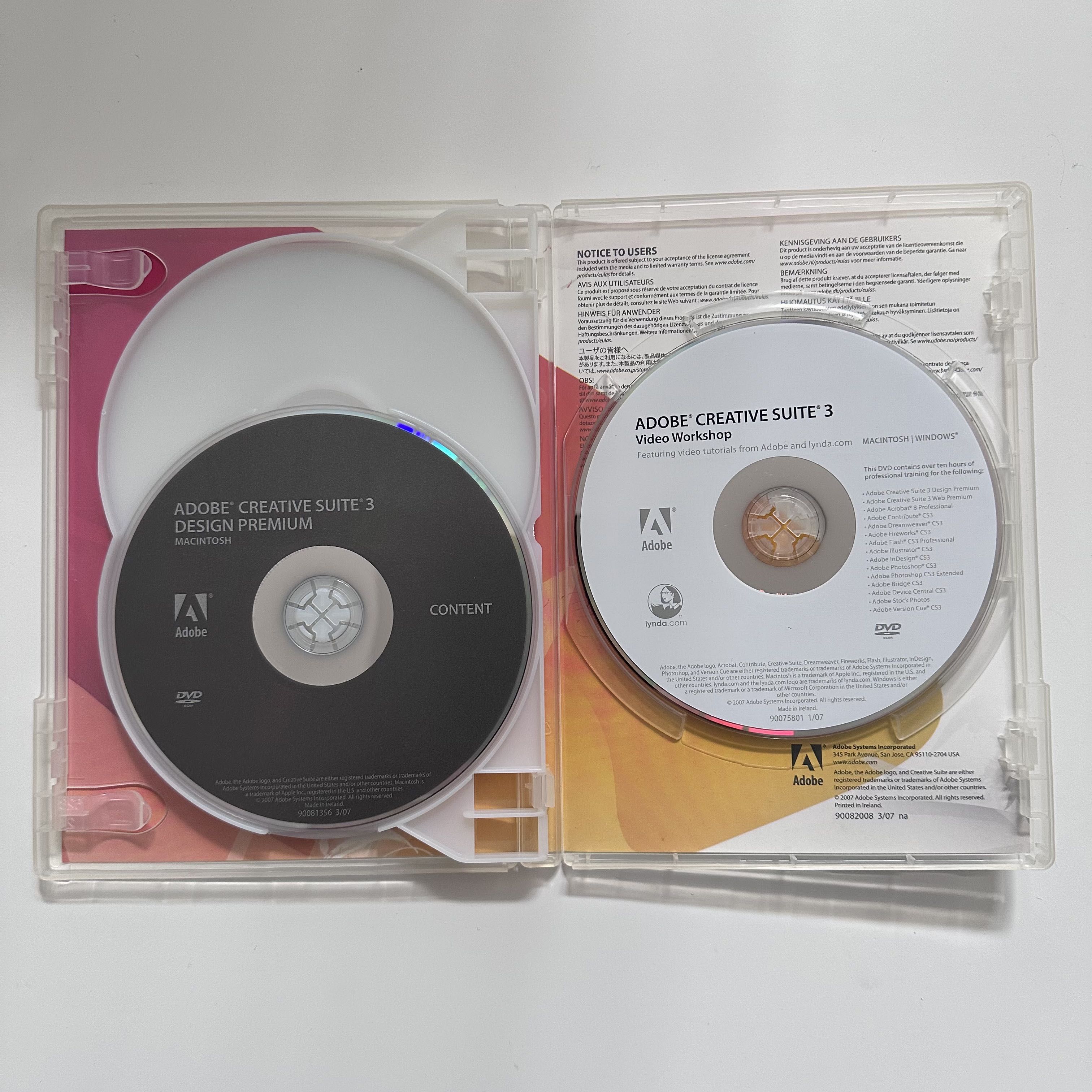 MacOS/Windows ADOBE CS3 Design Premium