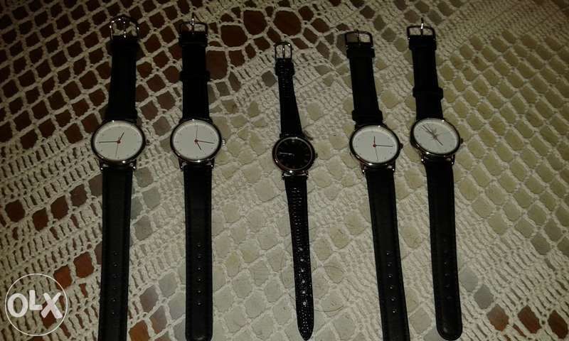 Vários Relógios com braceletes em couro original