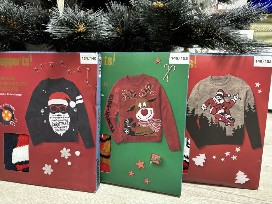 Дитячий новорічний светр, 134/140, 146/152, 158/164, джемпер New Year