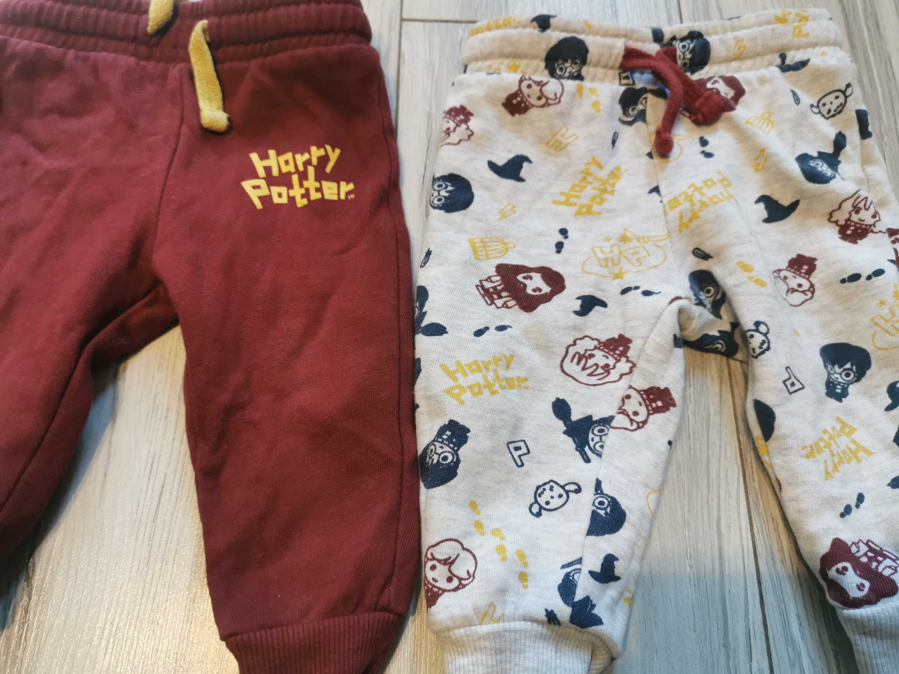 Spodnie dresowe dla chłopca rozmiar 74 cm komplet Harry Potter
