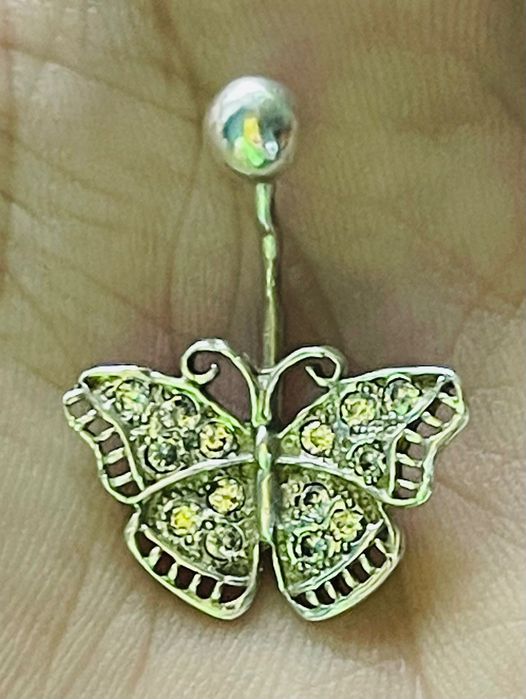 Серебро 925 * Серебряный пирсинг в пупок