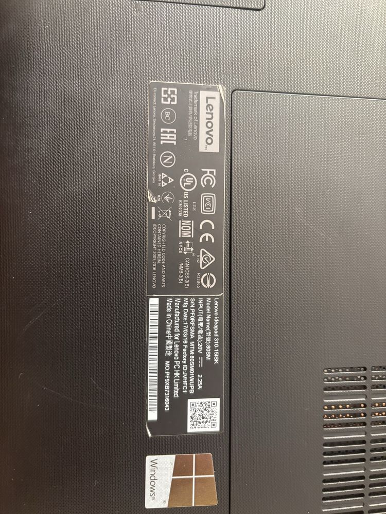 Lenovo ideapad 310 15isk i3 8gb ram