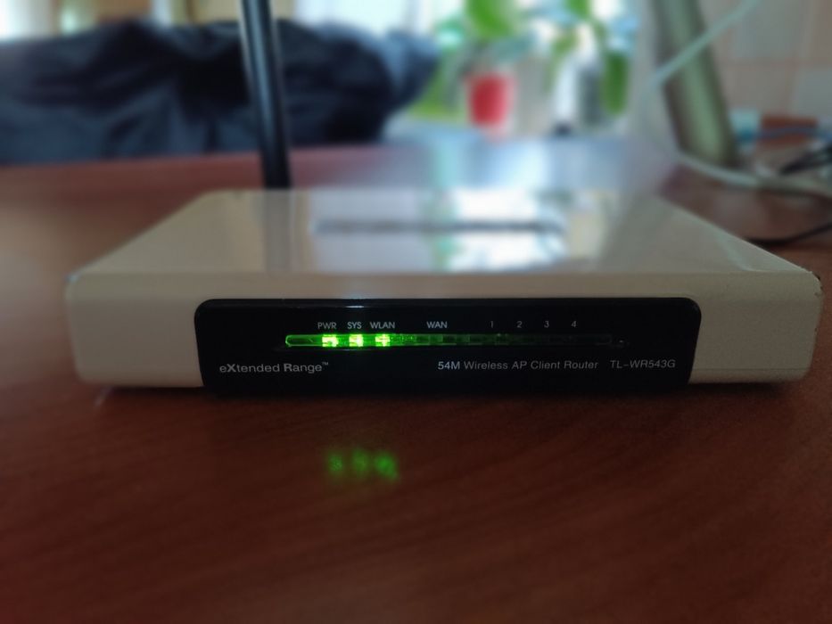 Ruter TP-Link TL-WR543G router/AP 54Mbps WiFi 2.4GHz WISP 4xLAN +zasil