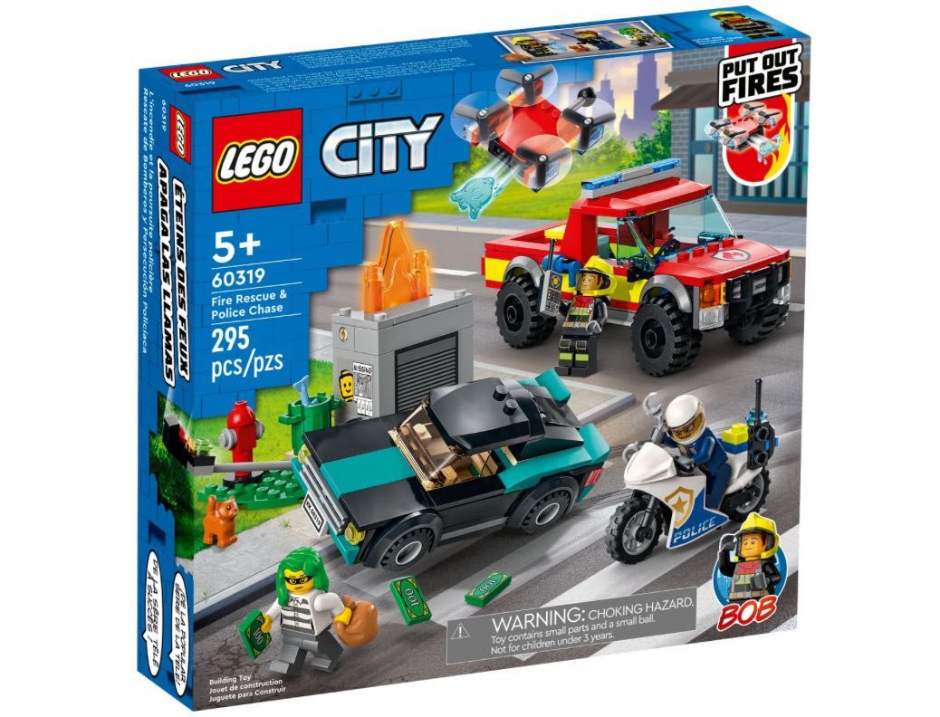 LEGO CITY 60319 Akcja strażacka i policyjny pościg