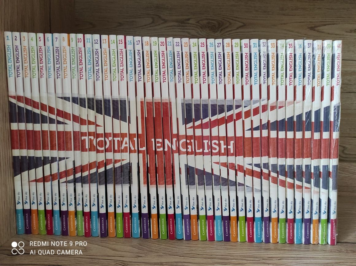 TOTAL ENGLISH kompletny kurs angielskiego +płyty CD całość tom 1 do 40