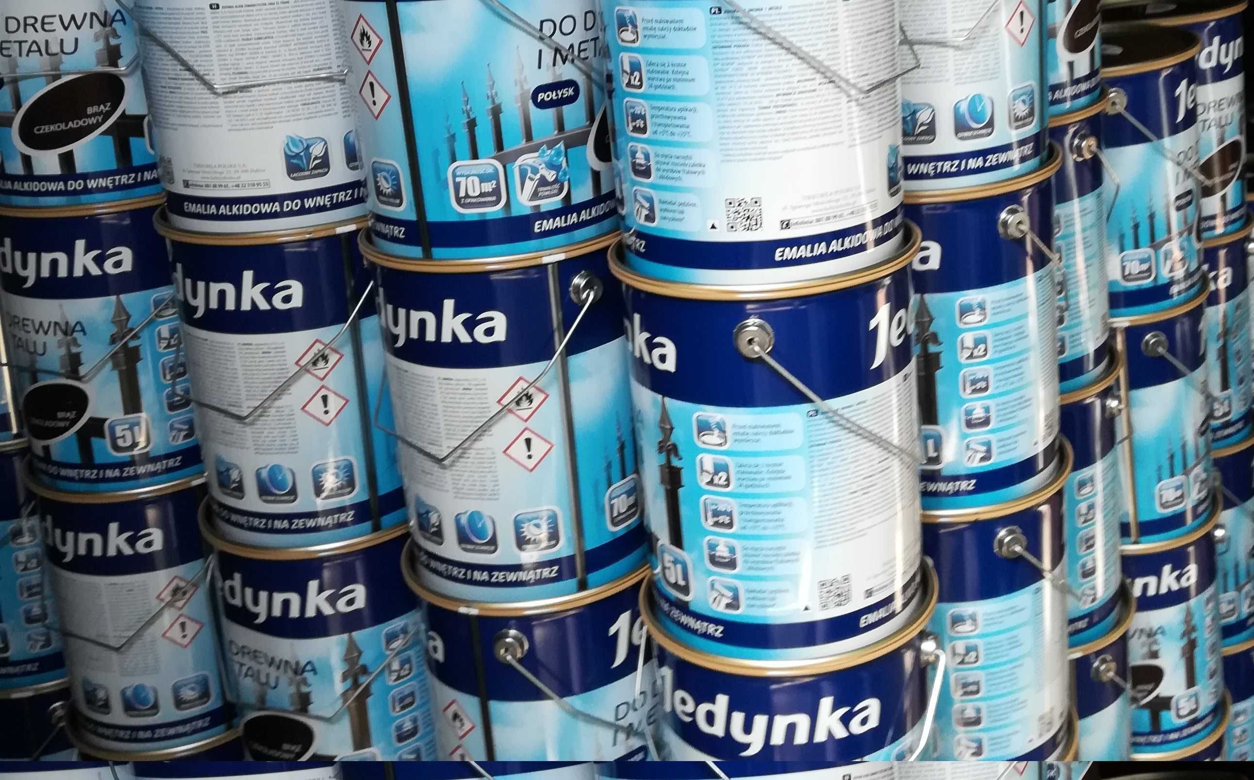 Farba do metalu i drewna 5l brązowa