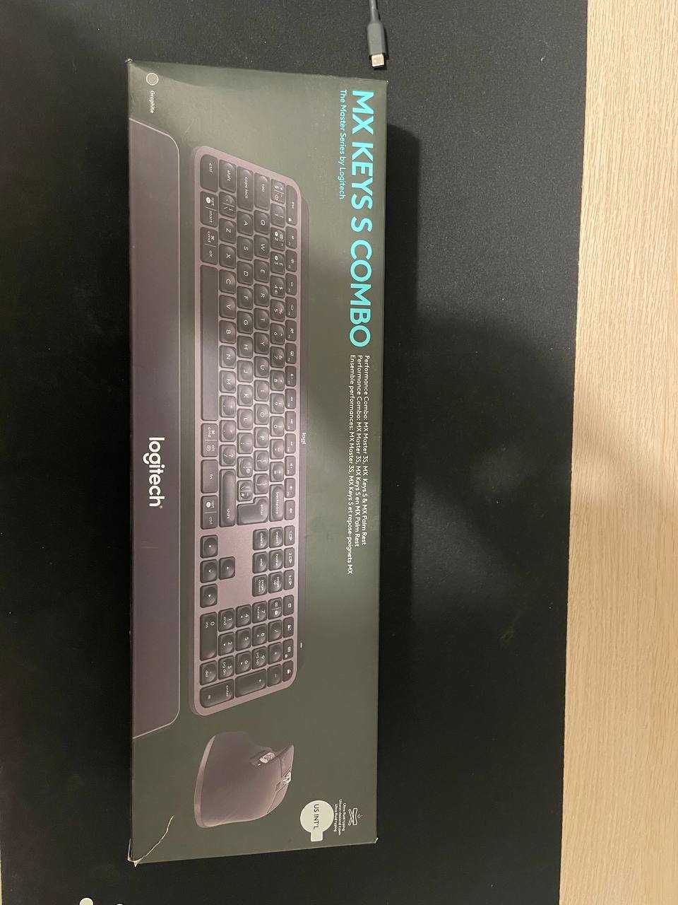Logitech MX Keys S Combo: Wireless Keyboard and Mouse with Wrist Rest