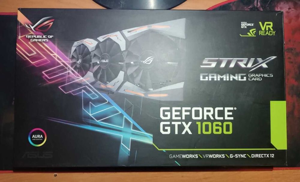 ASUS ROG Strix GeForce GTX 1060 6GB в ідеальному технічному стані