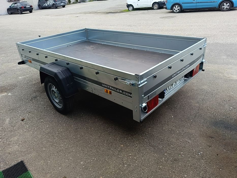 Przyczepa lekka wynajem 2025 tanio plandeka transport 264x150kiper